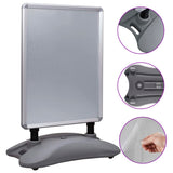 A1 Waterbase Poster Stand Grey Aluminium Alloy 51204