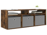 Lowboard with Drawer Smoked Oak 87 x 27.5 x 43 cm 8000584