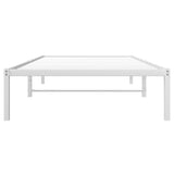 Metal Bed Frame without Mattress White 100x200cm 373668