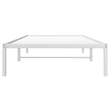 Metal Bed Frame without Mattress White 100x190cm 373667