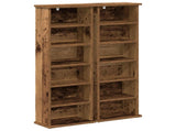 CD Cabinet 2 pcs Old Wood 32 x 17 x 92 cm Engineered Wood 8012759