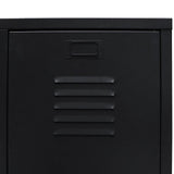 Wardrobe Metal Industrial Style 67x35x107 cm Black 245960