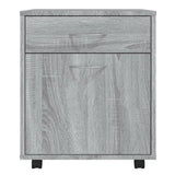 Rolling Cabinet Grey Sonoma 45x38x54 cm Engineered Wood 815964