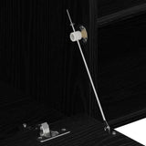 TV Cabinet Black Oak 120x34x37 cm Engineered Wood 862474
