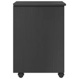 Rolling Cabinet with Wheel Grey 34 x 39 x 56 cm Solid Pine Wood 42028342