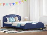 Children's Bed Frame with Headboard Police Blue 90 x 200 cm 42011133