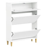 Shoe Cabinet ARNHEM 78 x 24 x 103 cm Engineered Wood White 896655