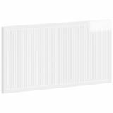 Wall-Mounted Headboard EDE High Gloss White Engineered Wood 896099