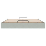 Ottoman Bed Frame No Mattress Light Grey Super King Velvet 3311003
