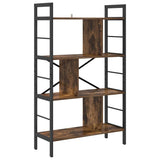 Bookshelf Smoked Oak 75 x 30 x 123.5 cm Engineered Wood 883966