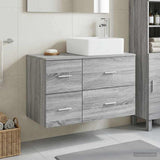 Bathroom Furniture Set 2 pcs Grey Sonoma Engineered Wood 3403965