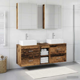 Bathroom Furniture Set 5 pcs Old Wood 53 x 15.5 x 70 cm 3406813