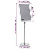 Poster Stands 2 pcs Silver 45 x 32.7 x 108 cm Aluminium 3385632