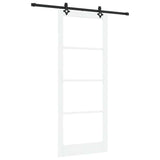 Sliding Door ORKDAL White and Black 93 x 232 cm 3332180