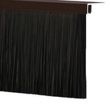 Screw-on Door Brush Seals 12 pcs Brown 100 cm Aluminium Alloy 42019458