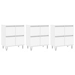 Sideboards 3 pcs White Engineered Wood 3190197