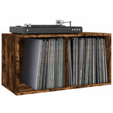 815252 Vinyl Storage Box Smoked Oak 71x34x36 cm Engineered Wood