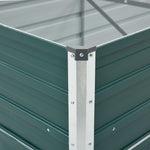 Garden Raised Bed Galvanised Steel 600x80x45 cm Green 47073