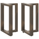 Dining Table Legs T-Shaped 2 pcs Black 60x35x cm Steel 4013055