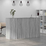 Reception Desk Grey Sonoma 180x50x103.5 cm Engineered Wood 3324210