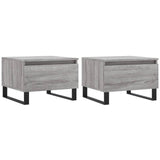Coffee Tables 2 pcs Grey Sonoma 50x46x35 cm Engineered Wood 830889