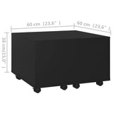 Coffee Table Black Engineered wood Small Extendable 806859