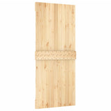 Sliding Door with Hardware Set 90x210 cm Solid Wood Pine 3203041