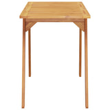 Garden Dining Table 110x56x75 cm Solid Wood Acacia 366372