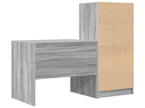 Desk with Drawer with Shelf with Storage 2 pcs Grey Sonoma 3337350