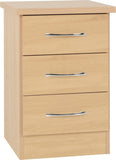 ZNTS Nevada 3 Drawer Bedside 100-103-062