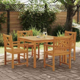 Garden Dining Set 5 pcs Brown Solid Acacia wood 3375659