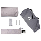 Hiking Tent Water-Resistant 2-Person Grey and Orange 42042228
