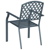 Garden Chair 4 pcs Anthracite 56 x 65 x 89 cm Steel 362776