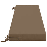 2-Piece Bench Cushions SOEST 2 pcs 100% Polyester Taupe 949839