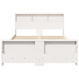 Bed Frame with Headboard White 120 x 200 cm Engineered Wood 877228