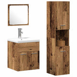 Bathroom Furniture Set 3 pcs Old Wood 41 x 38.5 x 46 cm 3332517