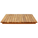 Table Top 110 x 55 x 3.5 cm Rectangular Solid Teak Wood Natural 42033158