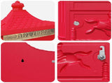 Wall Mounted Mailbox Red 40.5 x 16 x 45 cm Cast Aluminum 42023502