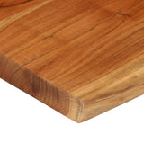 Table Top 60x60x3.8 cm Rectangular Solid Wood Acacia Live Edge 370642