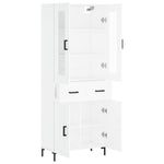 Highboard White 69.5x34x180 cm Engineered Wood 3198529