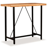 ZNTS Bar Table Solid Acacia Wood 120x60x107 cm 245436