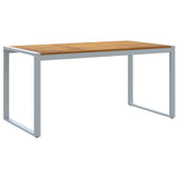 Garden Dining Table Grey 160 x 80 x 75 cm 4010603