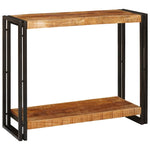 Console Table Brown 90 x 33 x 75 cm Solid rough mango wood 4104736