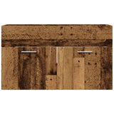 Bathroom Sink Cabinet Old Wood 90x38.5x46 cm Engineered Wood 856215