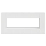 Console Table Striped White 155 x 29 x 74 cm Engineered Wood 899886
