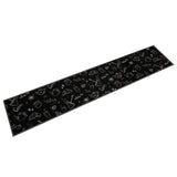 Kitchen Rug Washable Morning Black 60x300 cm Velvet 4005586