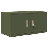 Storage Cabinet Olive Green 80 x 40 x 40 cm Steel 891674