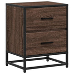 ZNTS Bedside Cabinet Brown Oak 40x31x50 cm Engineered Wood 848682