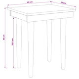 Dressing Table Stool FAUSKE White 40 x 33 x 45 cm 42040696