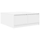 Coffee Table with Drawers White 100x100x40 cm 3328399